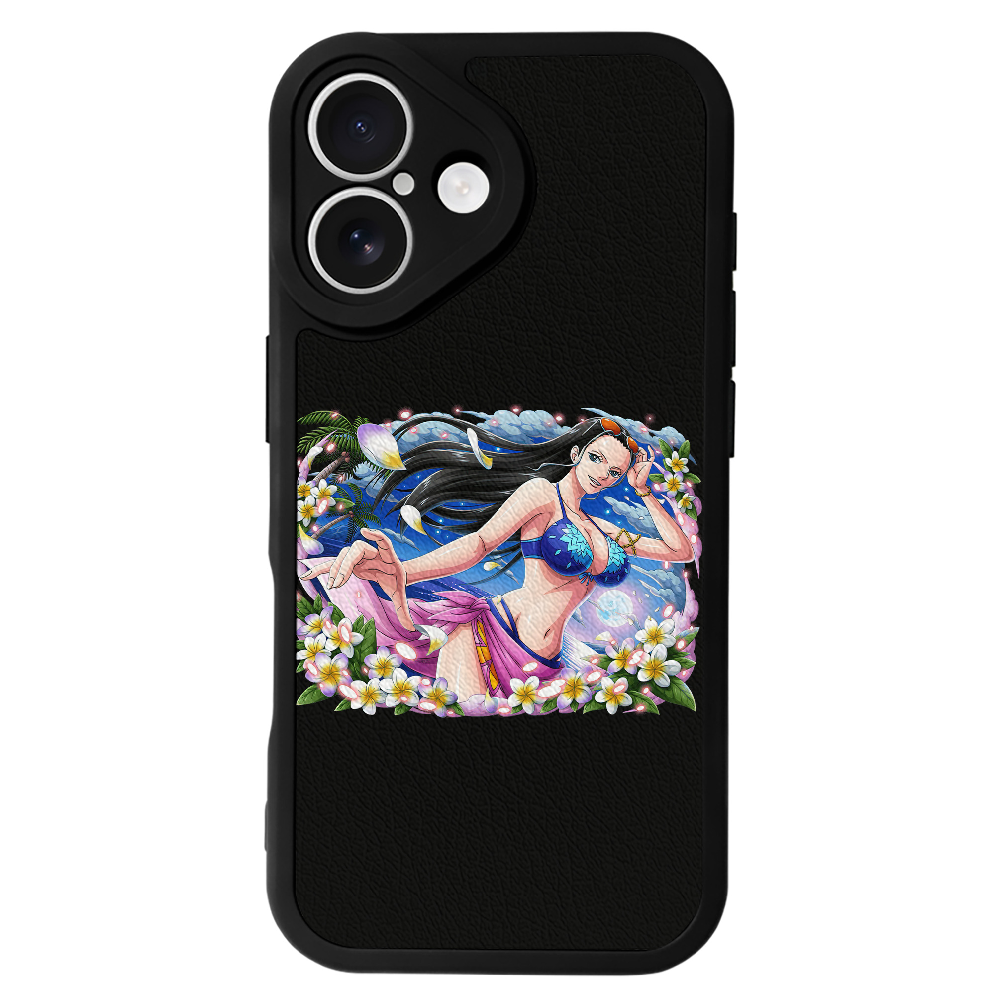 （画像用） ワンピース ニコ・ロビン ONE PIECE Nico Robin 【iPhone 16シリーズ対応】シリコンスマホケース（レザー調） 材質：シリコン